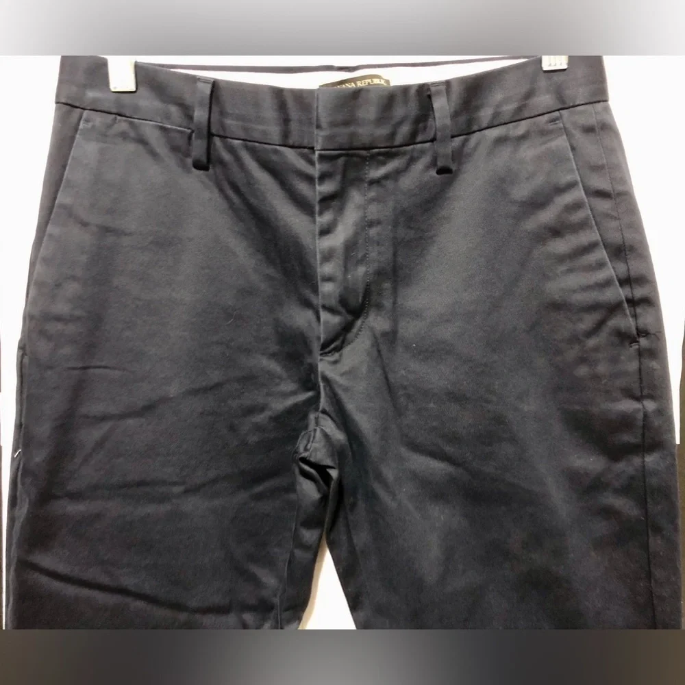 🪽Banana Republic Navy Fulton skinny fit preppy pants